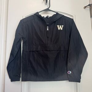University of Washington Kids Packable Windbreaker NWT
